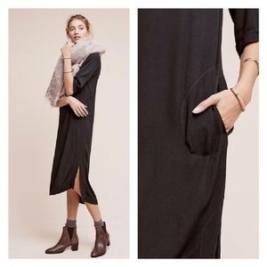 Holding Horses Teal Crepe Midi Dress